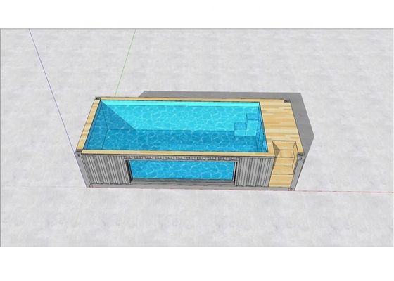 20GP Step By Step Window Pump Swimming Pool Shipping Container