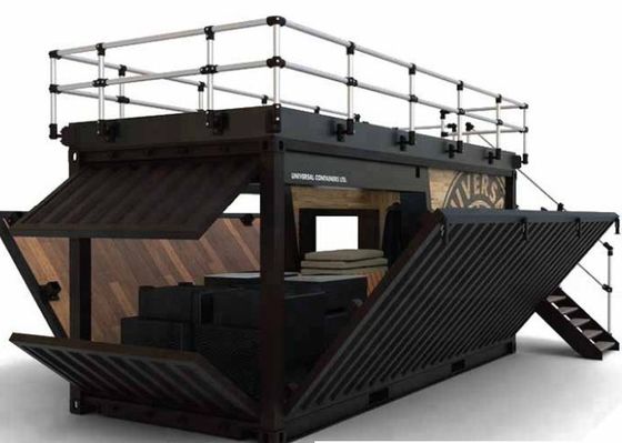 Prefabricated 20hc Container Mobile Store With Terrace Escalator