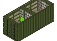 Six Doors Expandable Used 20 GP Coffee Shop Shipping Container