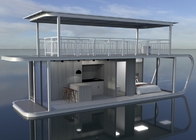 Floating Boat Iron Keel Prefab Shipping Container House For Exhibition