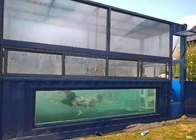 Toughened Glass Swimming Pool Shipping Container 20GP Steel Structure