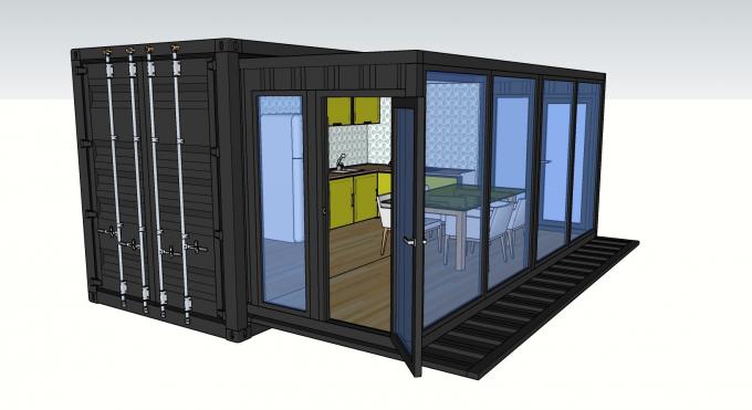 20ft Outdoors Camp Expandable Shipping Container House 1